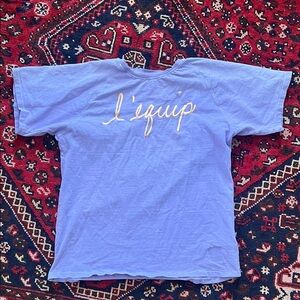 Unisex Lavender 'l'equip' Short Sleeve Tee